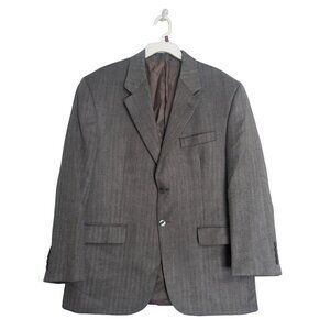 Lauren Ralph Lauren Silk Wool Blend Men's Chevron Print Sport Jacket Blazer 42S